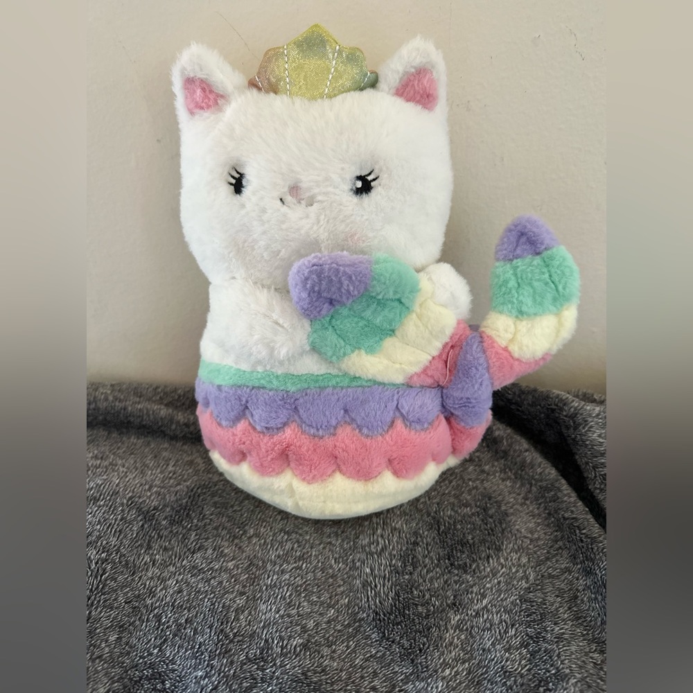 FAO Schwarz Meowmaid Glow Brights With Sound And Lights 12" Plush Stuffed Animal